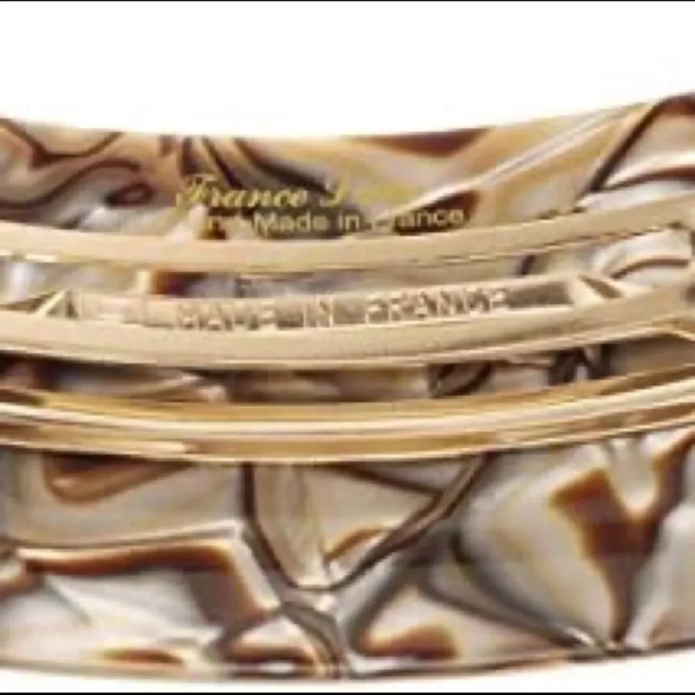 France Luxe wide rectangle barrette